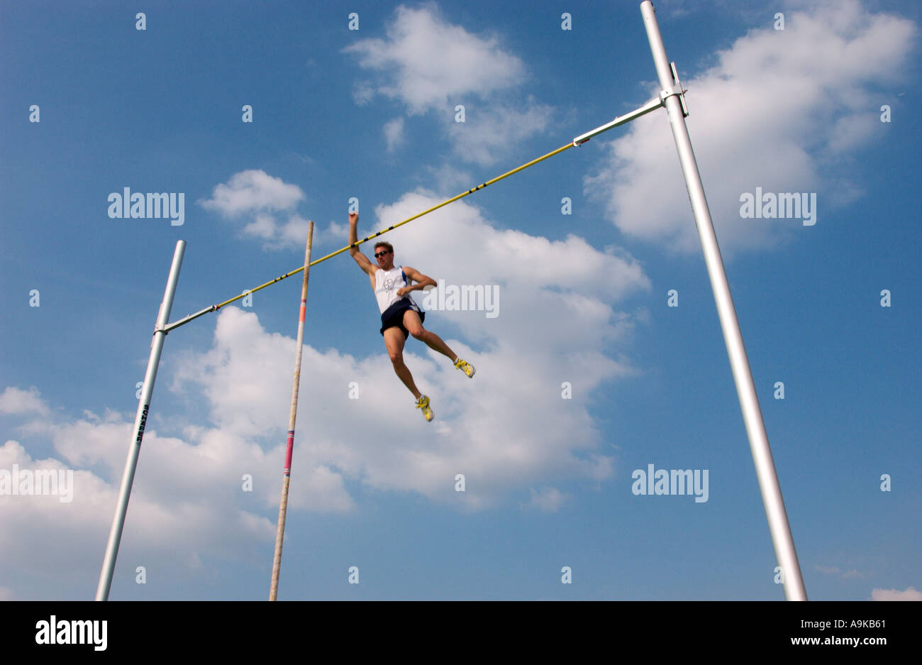 pole vault competition Stock Photo Alamy