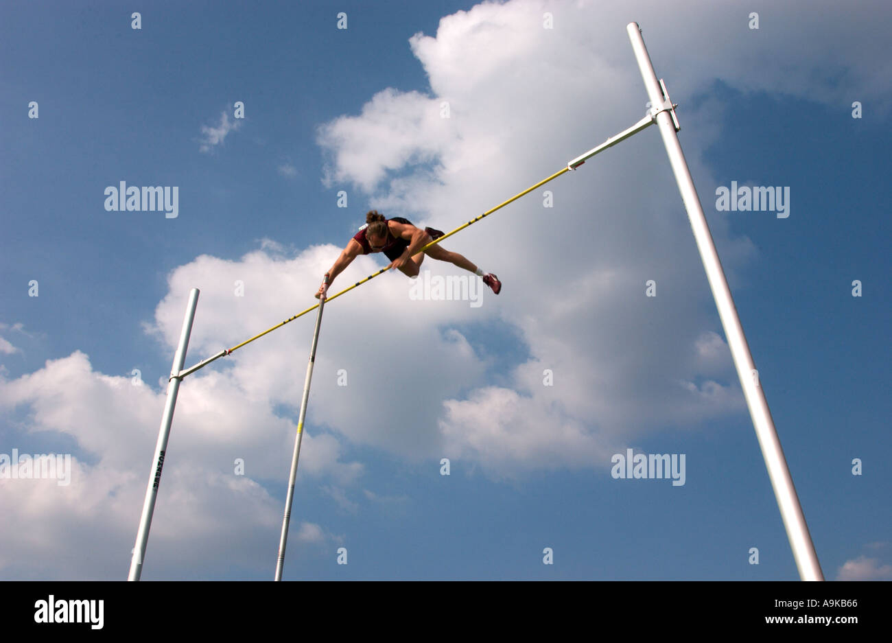 pole vault competition Stock Photo Alamy