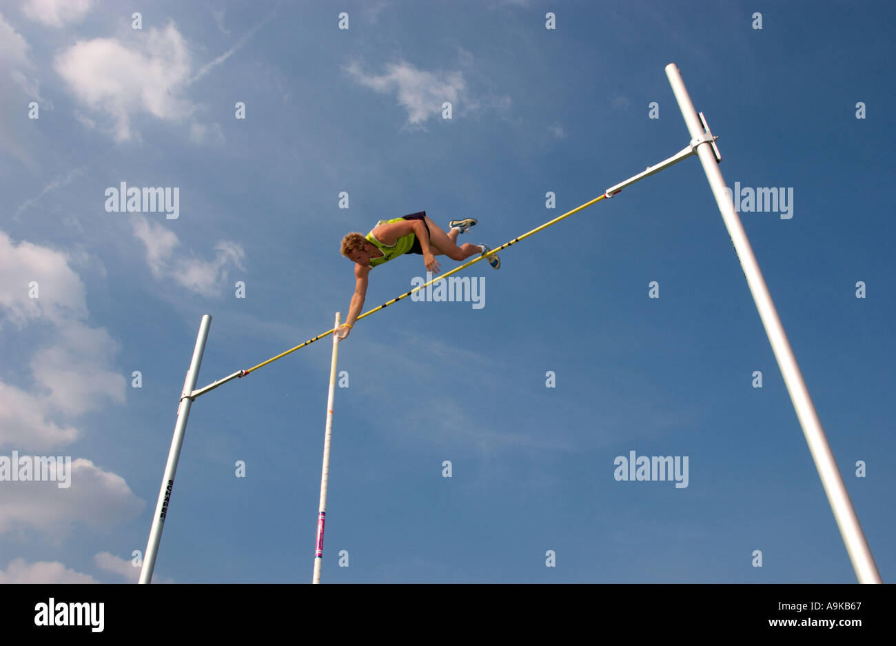 pole vault competition Stock Photo Alamy