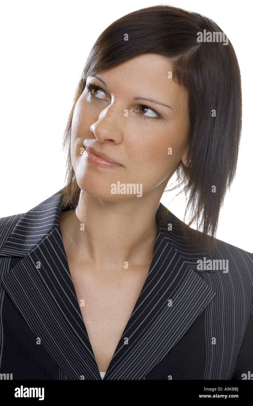 Nice young woman dark short hi-res stock photography and images - Alamy