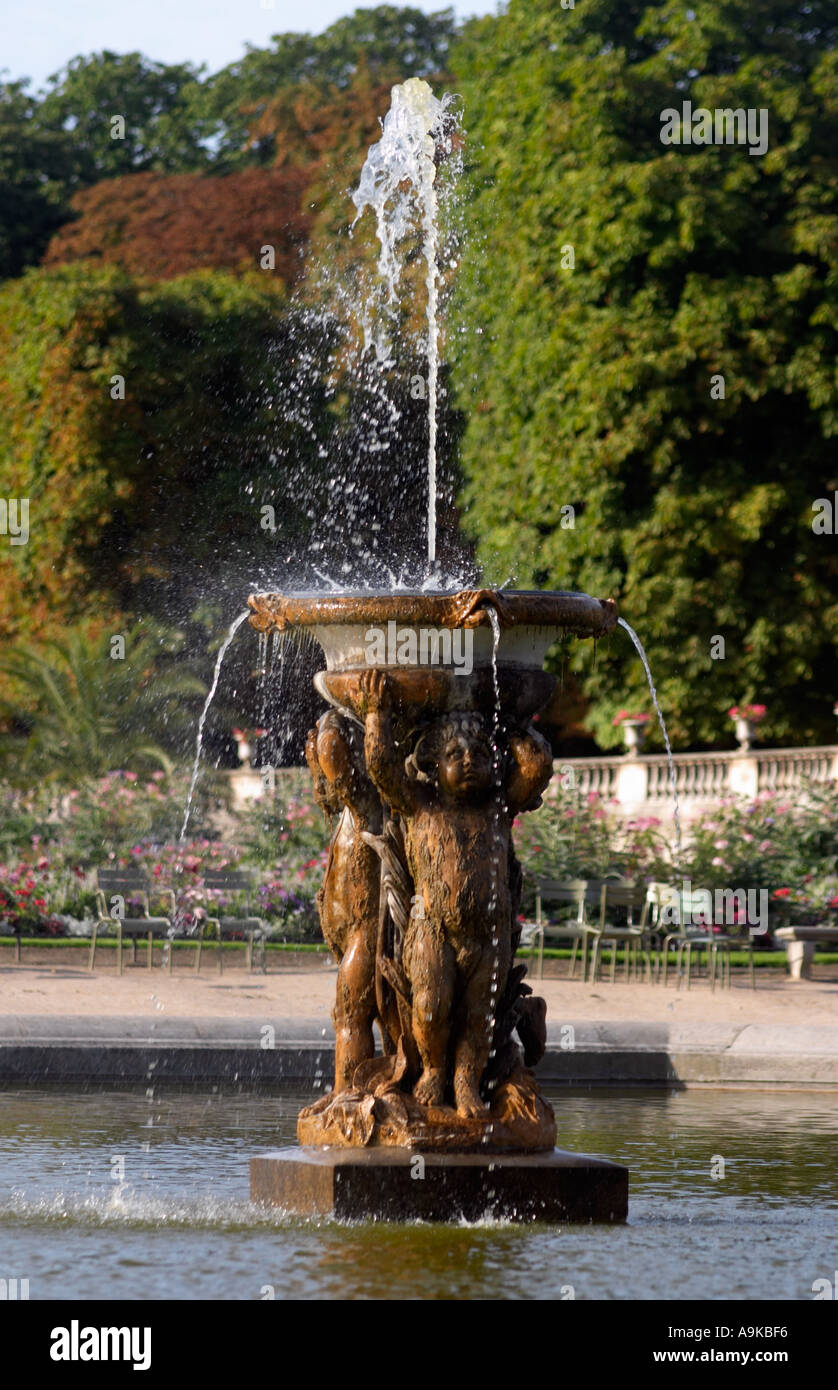 Fountain at Jardin du Luxembourg Paris France Stock Photo Alamy