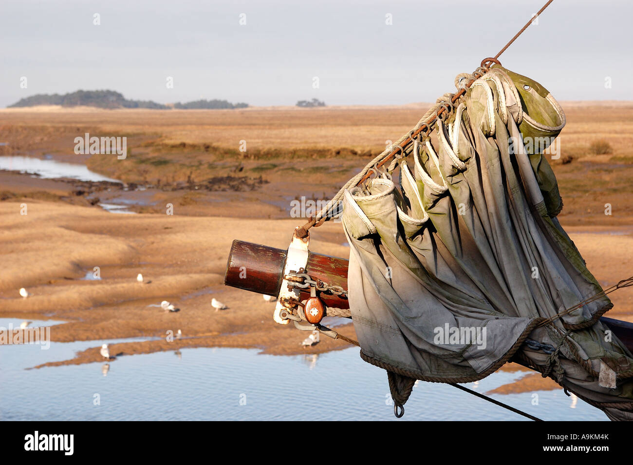 Sailing Ship Blakeney North Norfolk Coast Stock Photo Alamy