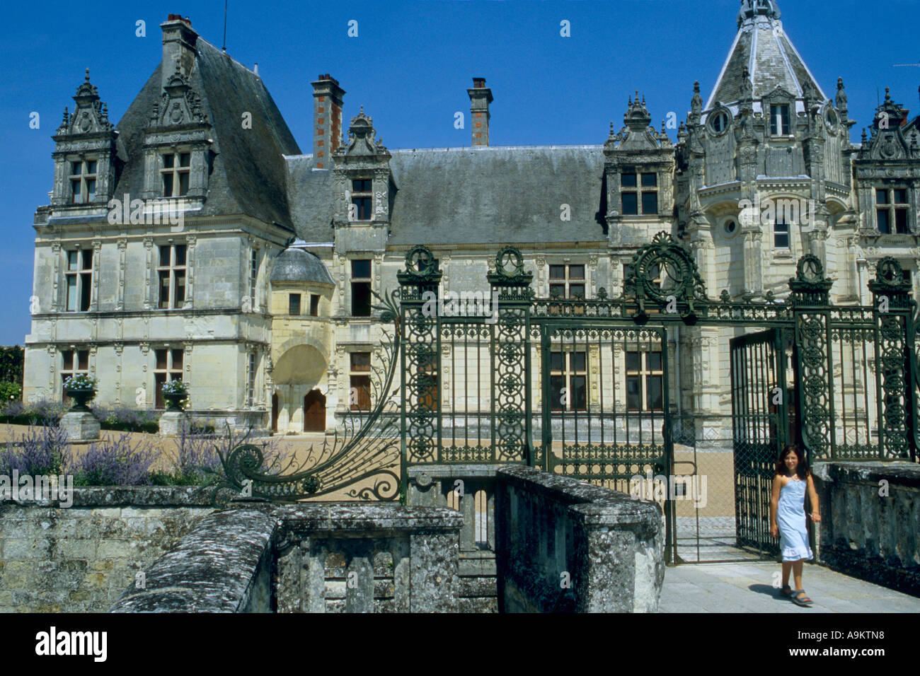France Loire Valley St Aignan château Stock Photo