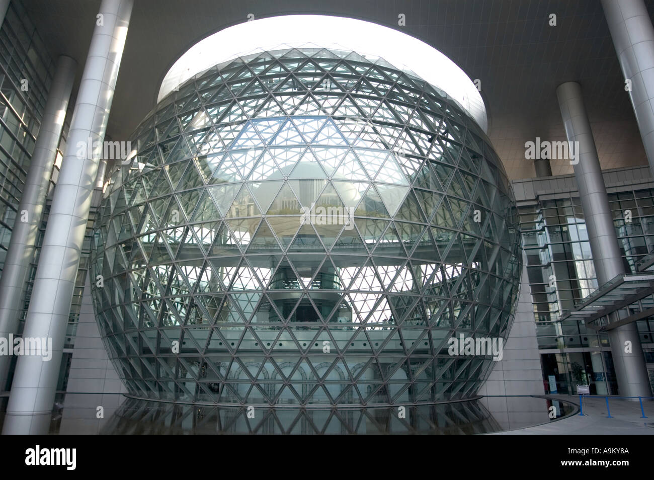 GEODESIC DOME OF THE SCIENCE AND TECHNOLOGY MUSEUM CENTURY SQUARE PUDONG  SHANGHAI CHINA Stock Photo - Alamy