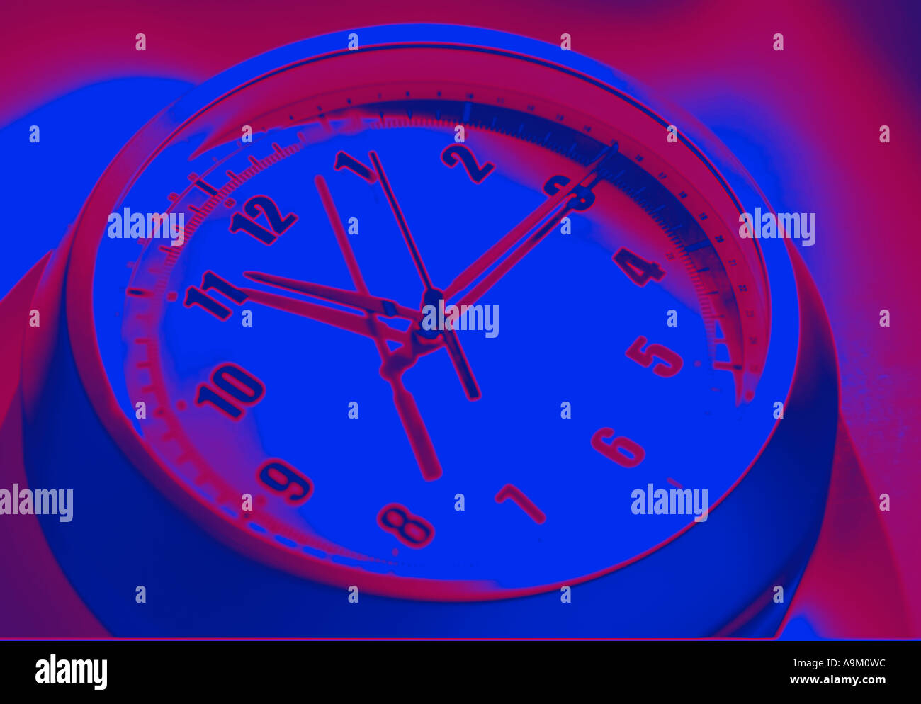 face of clock hour minute second hands Stock Photo Alamy