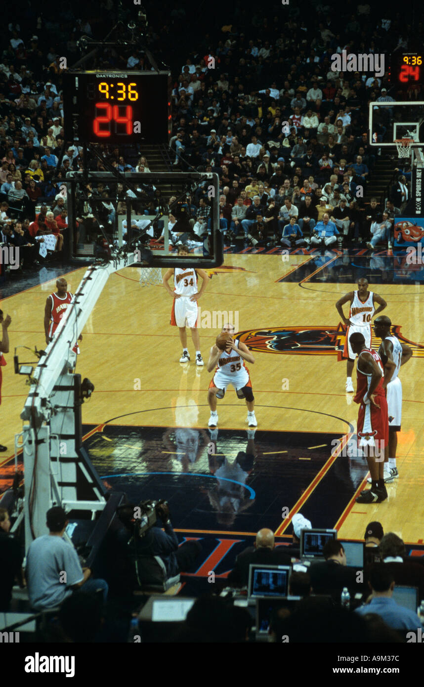 Golden State Warriors v Atlanta Hawks 5 November 2003 Stock Photo