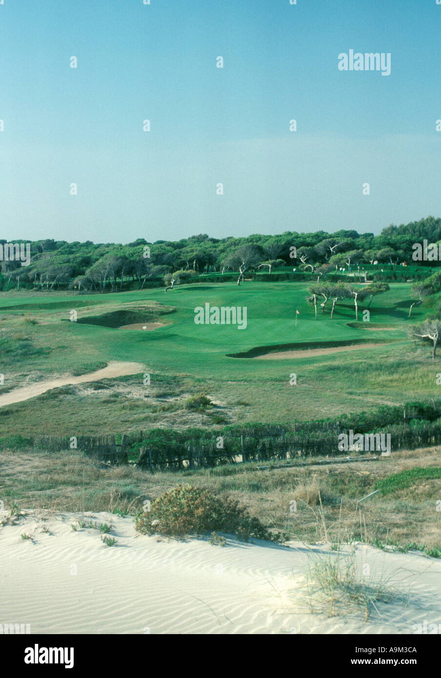 El Saler Golf Club Valencia Spain 9th Hole Stock Photo