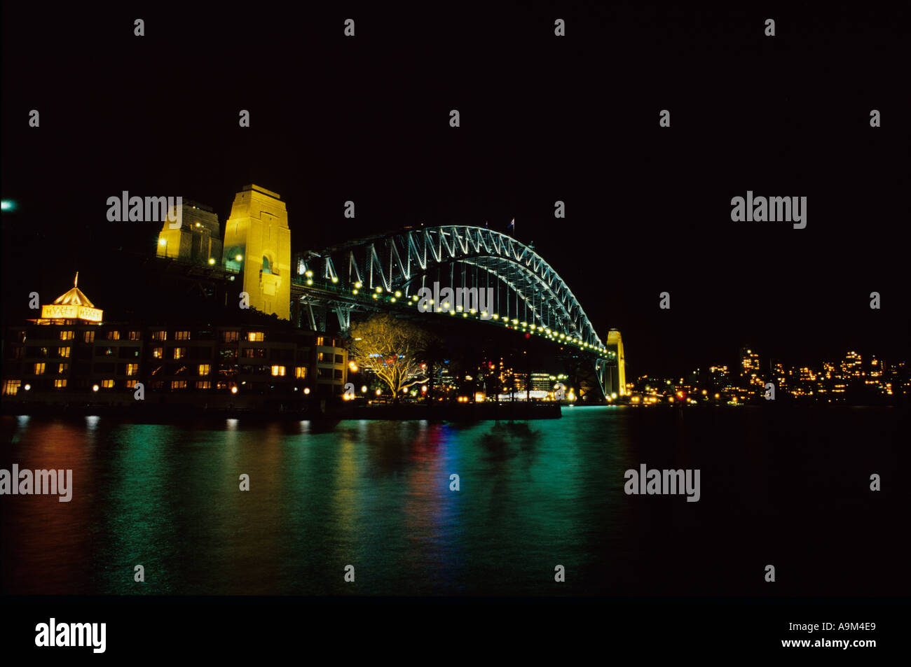 Sydney Harbour Bridge at Night Stock Photo - Alamy