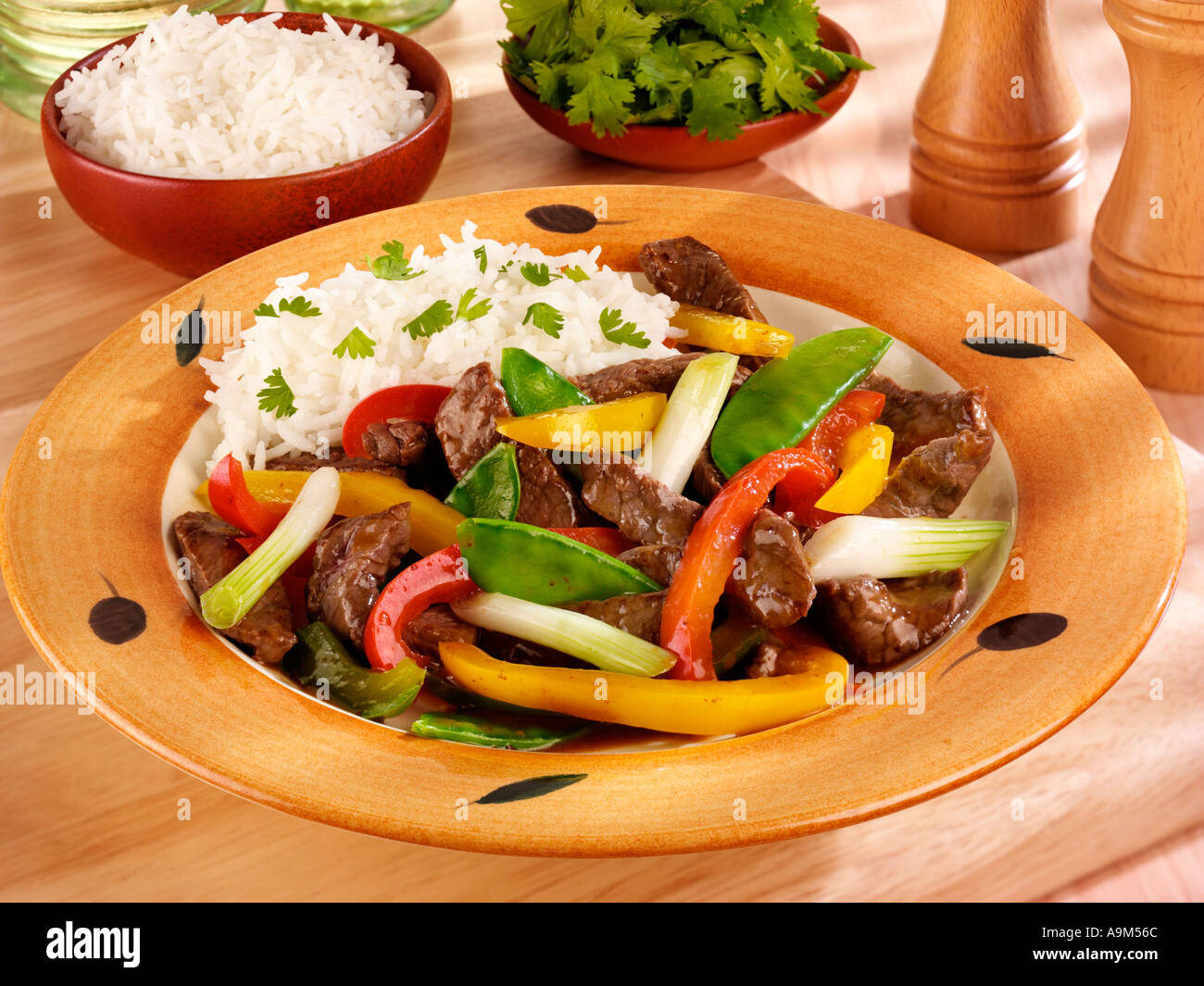 BEEF AND VEGETABLE STIR FRY Stock Photo - Alamy