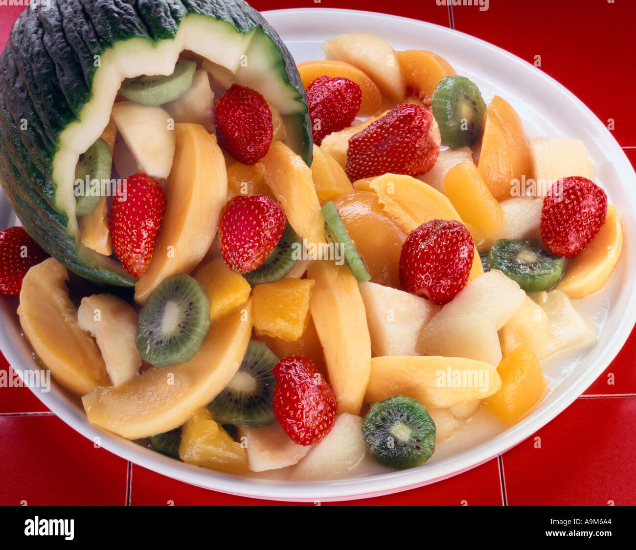 Fruit salad mango kiwi hi-res stock photography and images - Alamy