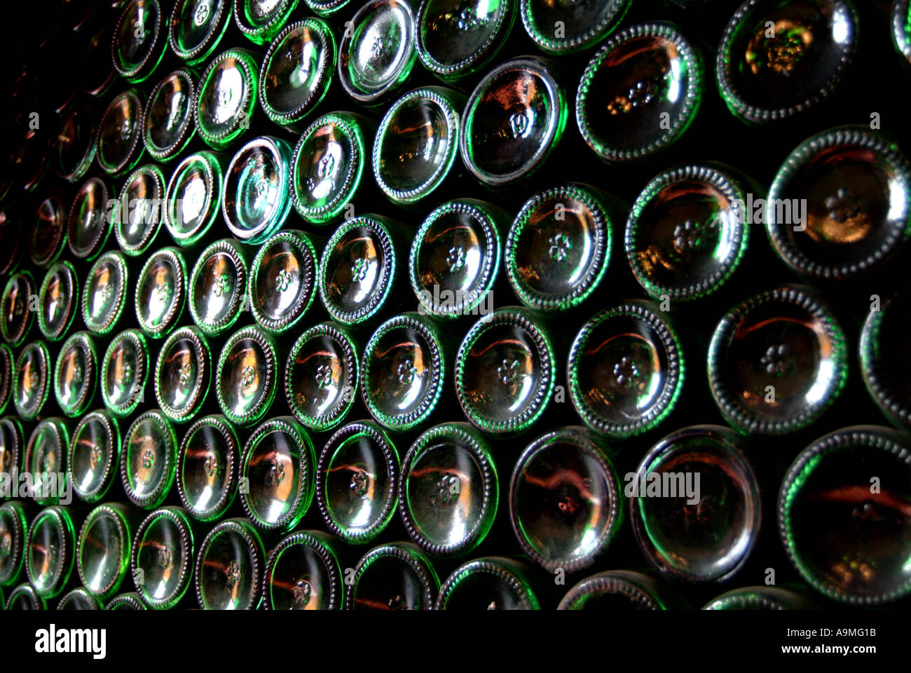 Winery bottle storage Mendoza Argentina Stock Photo