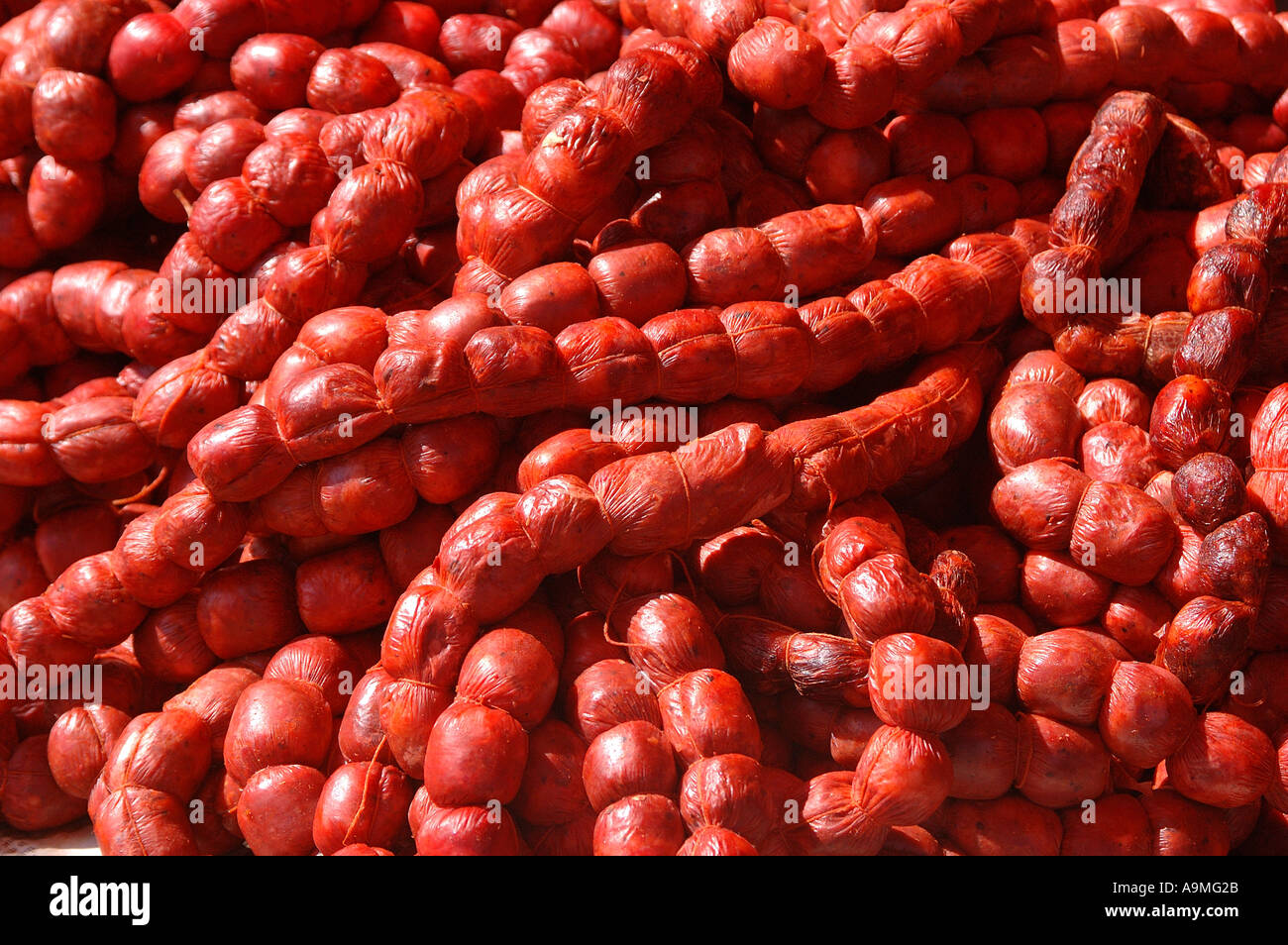 Pork Sausages Goa India Stock Photo Alamy