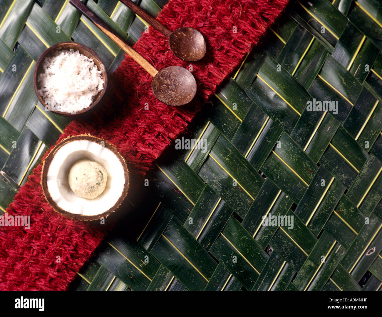YIELDS FROM COCONUT TREE Stock Photo - Alamy