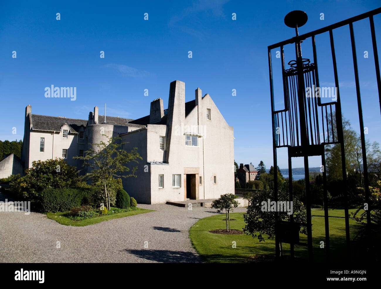 The Hill House in Helensburgh designed by Charles Rennie Mackintosh