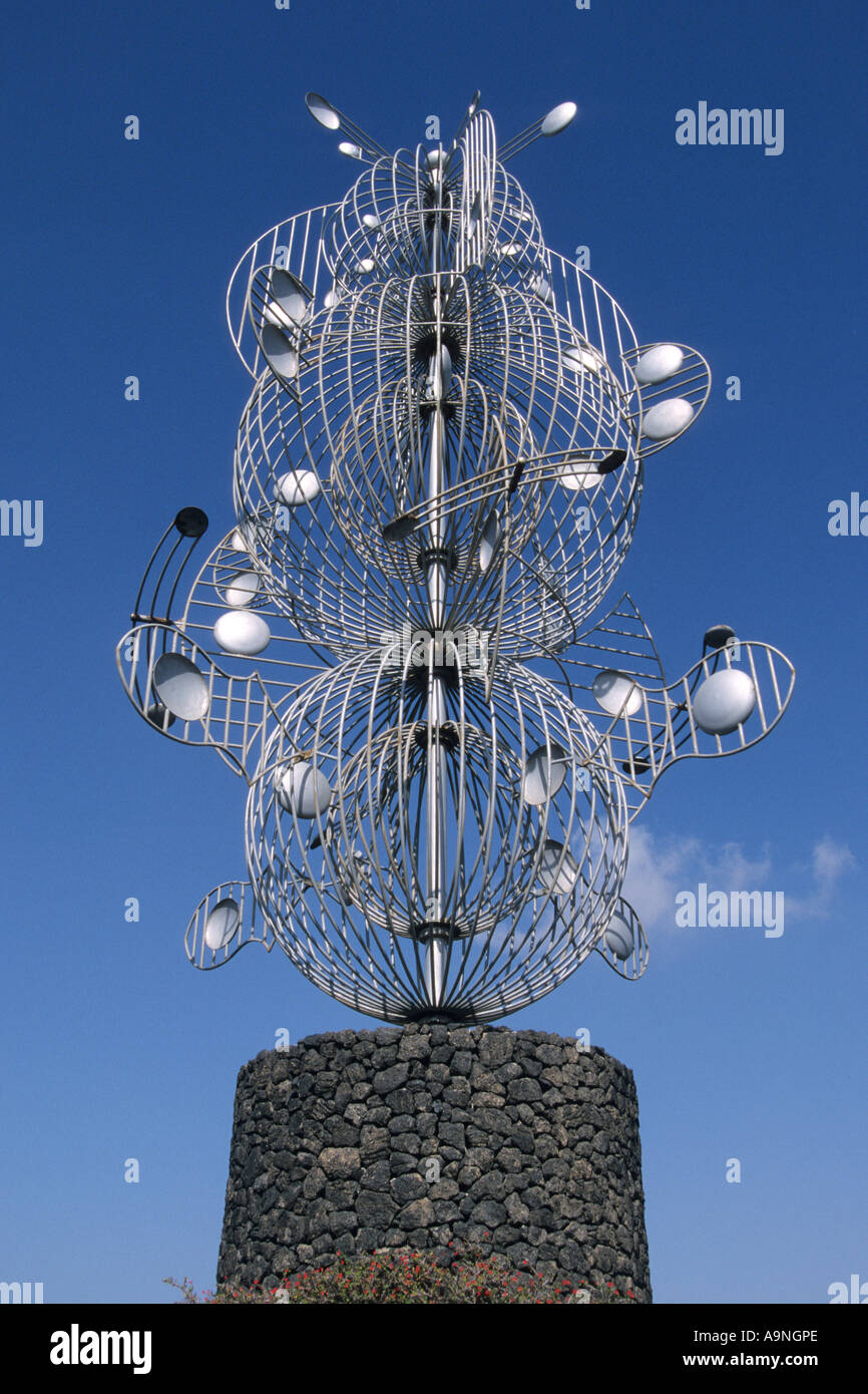 Spain, Canary Islands, Lanzarote, wind chime from the spanish artist