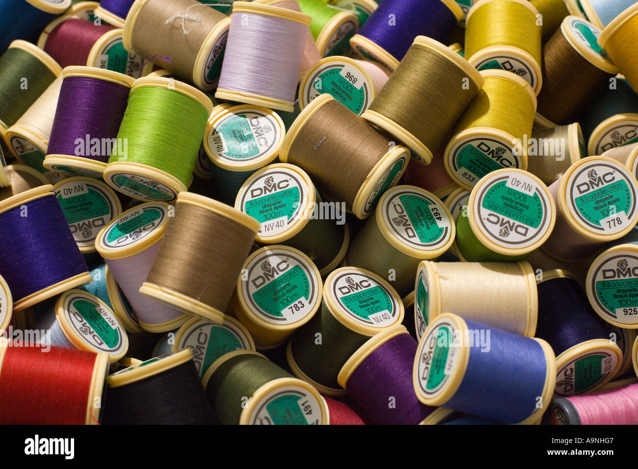 Spools of thread Stock Photo Alamy