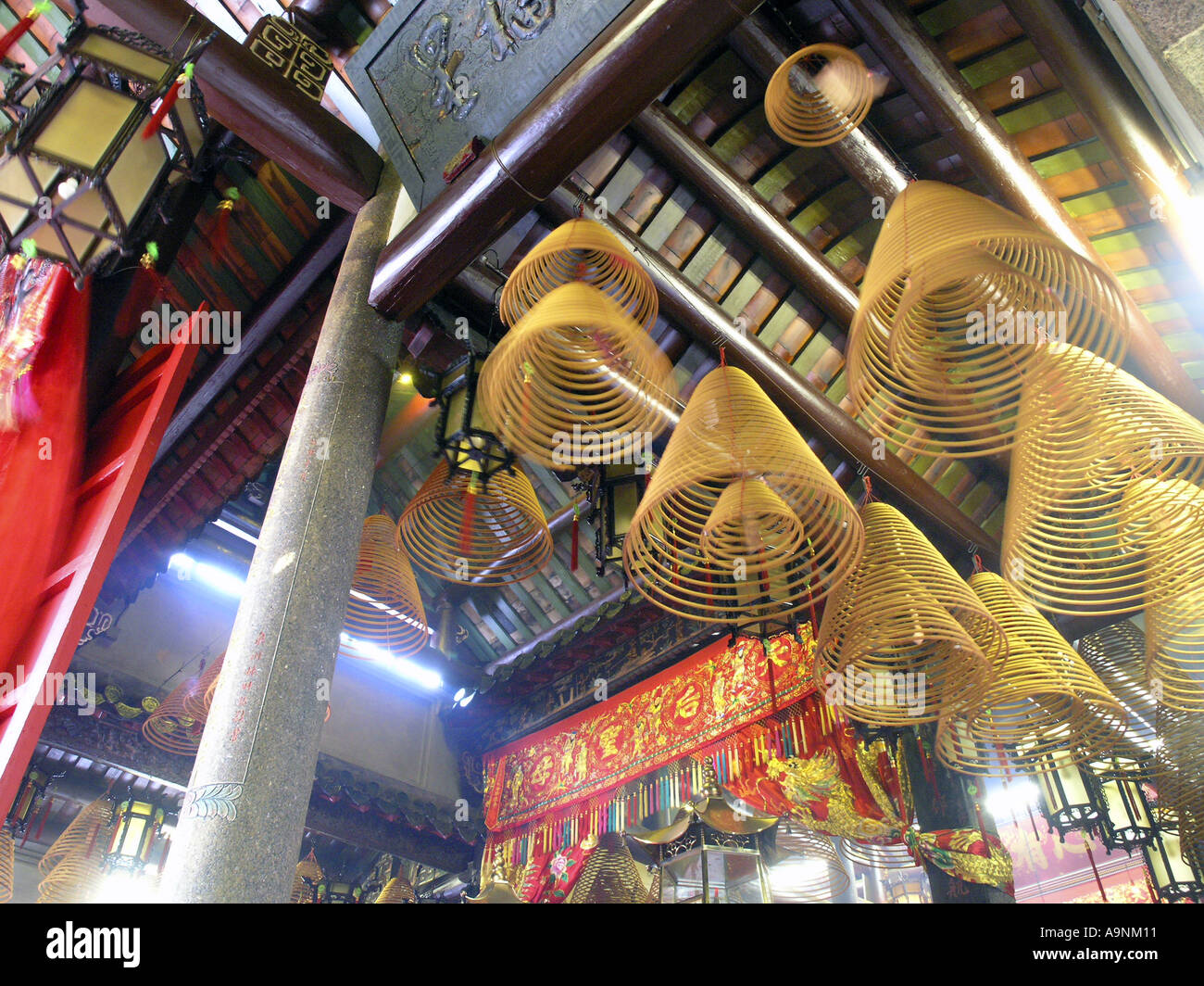 Tinhau tin hau temple at Tinhau station north point Hong Kong china Stock Photo