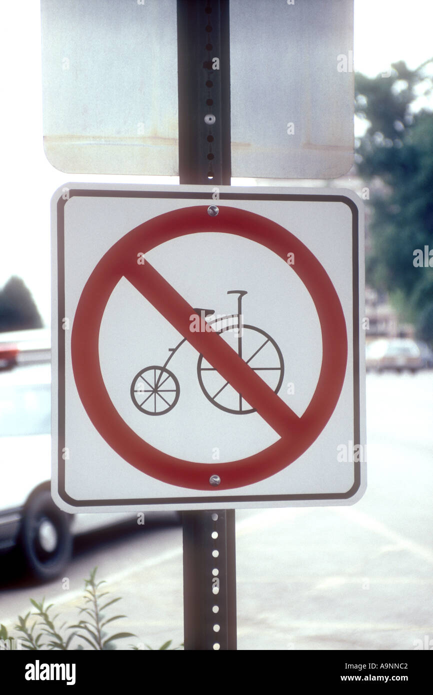 No bicycles sign Stock Photo