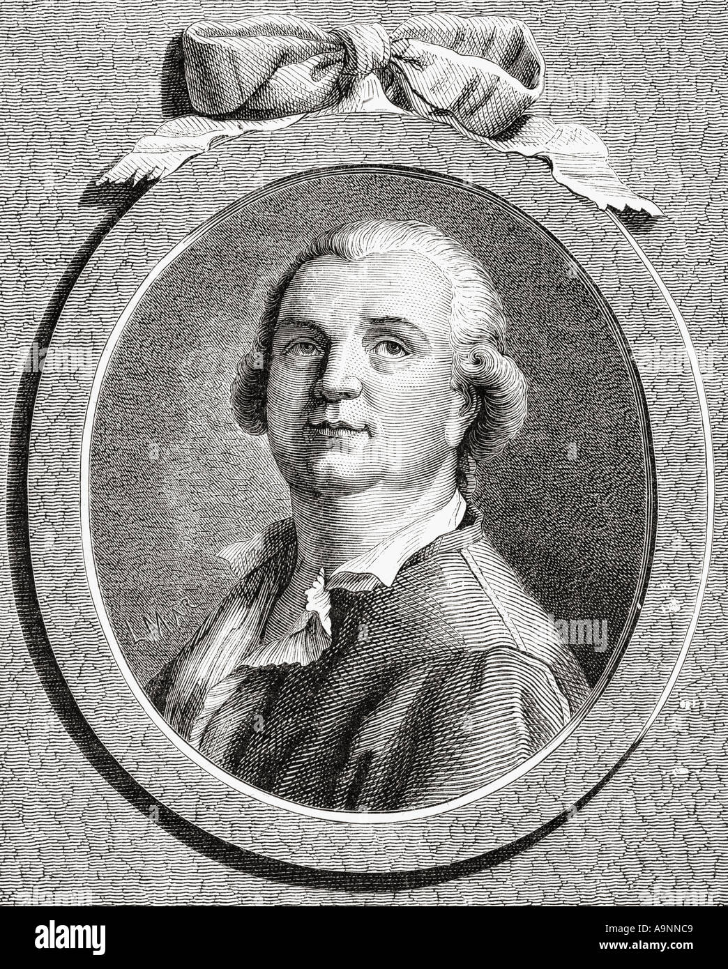 Count Alessandro di Cagliostro,  alias of the occultist Giuseppe Bálsamo, 1743 - 1795.  Italian adventurer, magician and freemason. Stock Photo