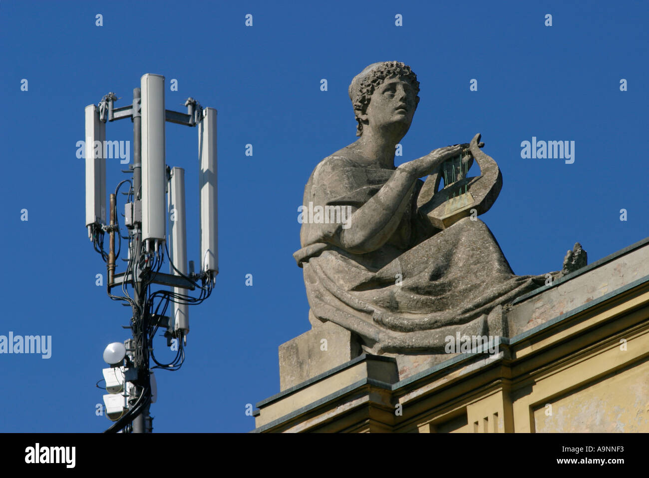 Technology meets history Stock Photo Alamy