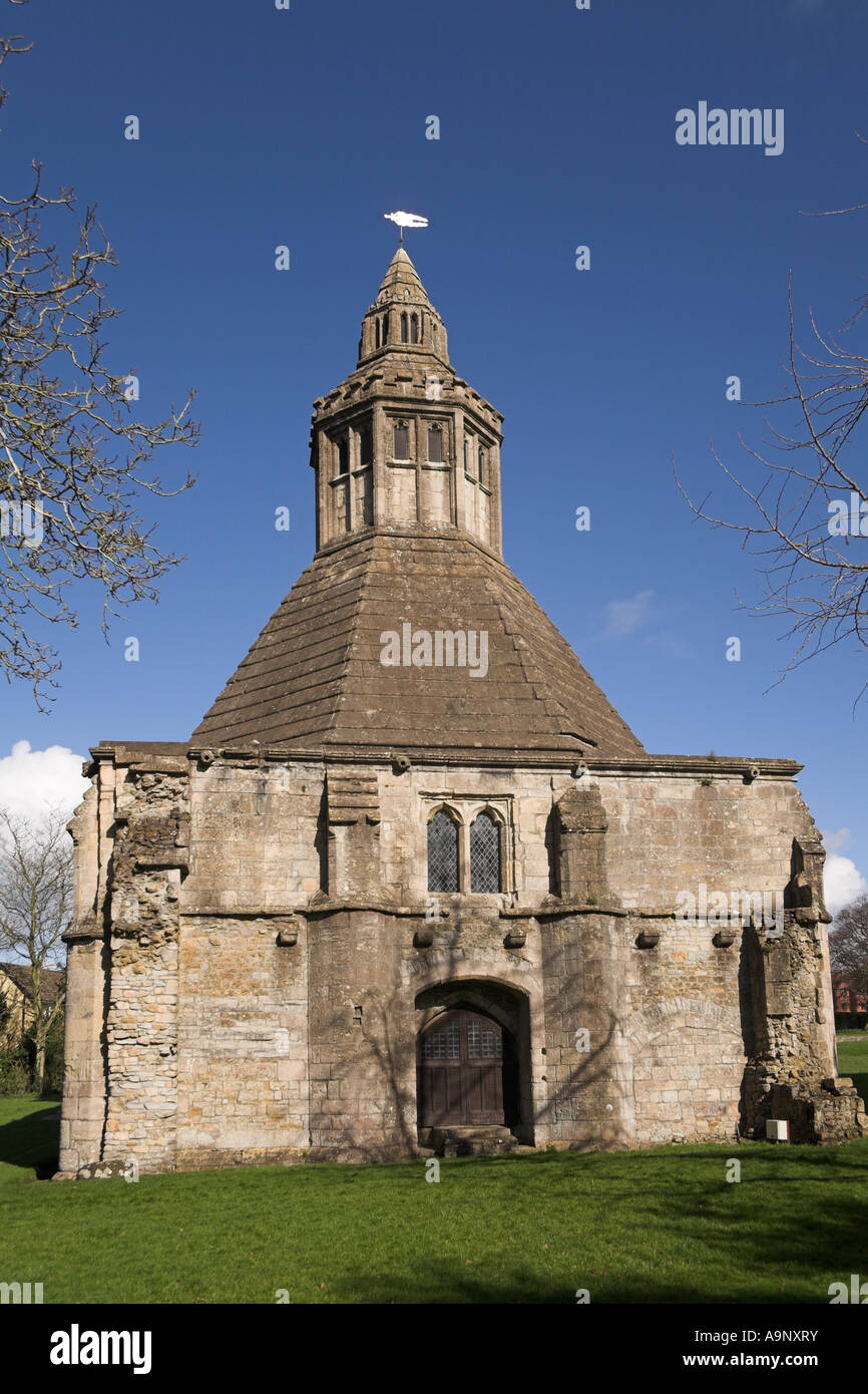 Abbots Abbot's kitchen Glastonbury Abbey Somerset Stock Photo