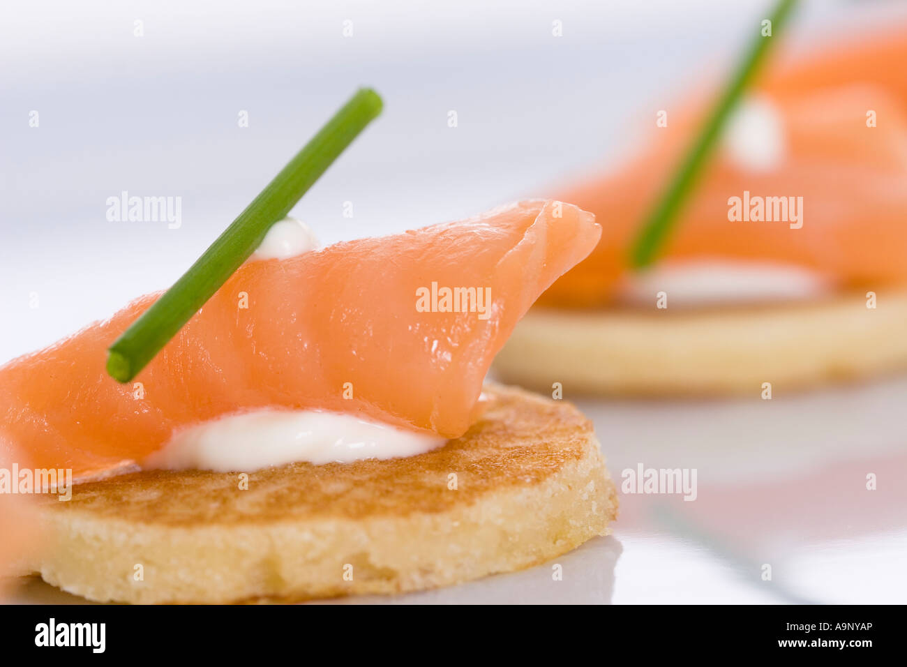 Smoked salmon starter Stock Photo Alamy