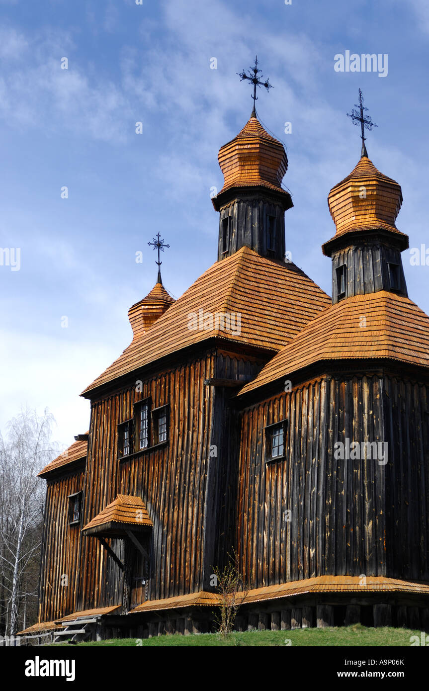 Old wooden orthodox church in the spring hi-res stock photography and ...