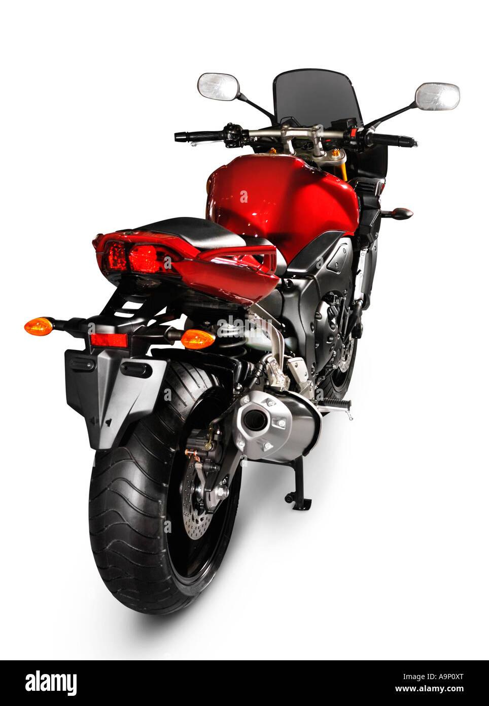 Red Yamaha Fazer 1000 bike motorcycle motorbike Isolated over white cutout  Stock Photo - Alamy