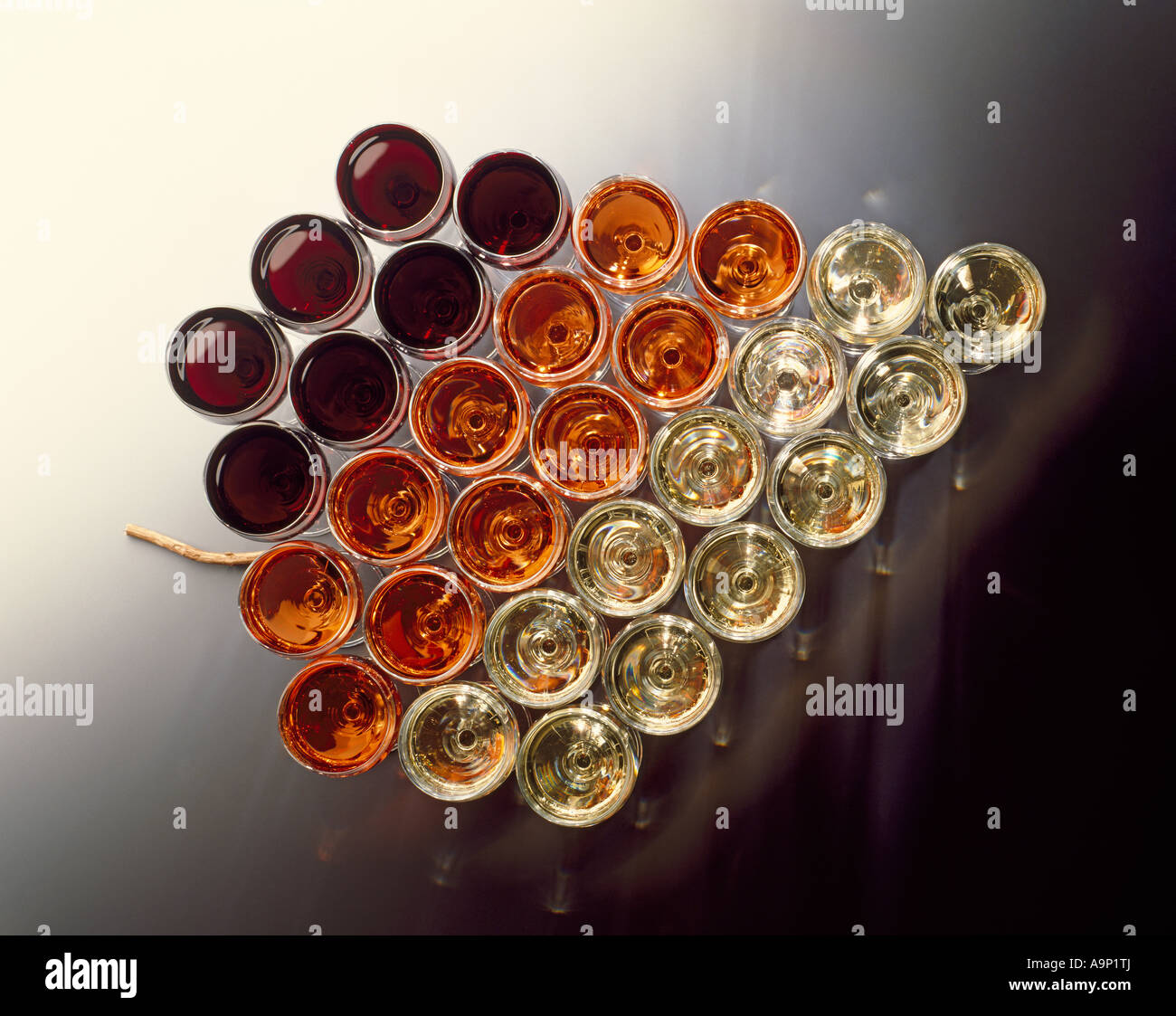 Red, white and rose wine wines as grapes Stock Photo Alamy