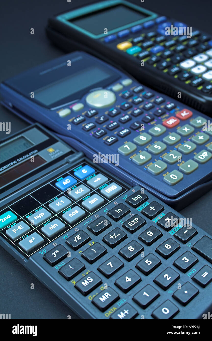 Scientific Calculators Stock Photo