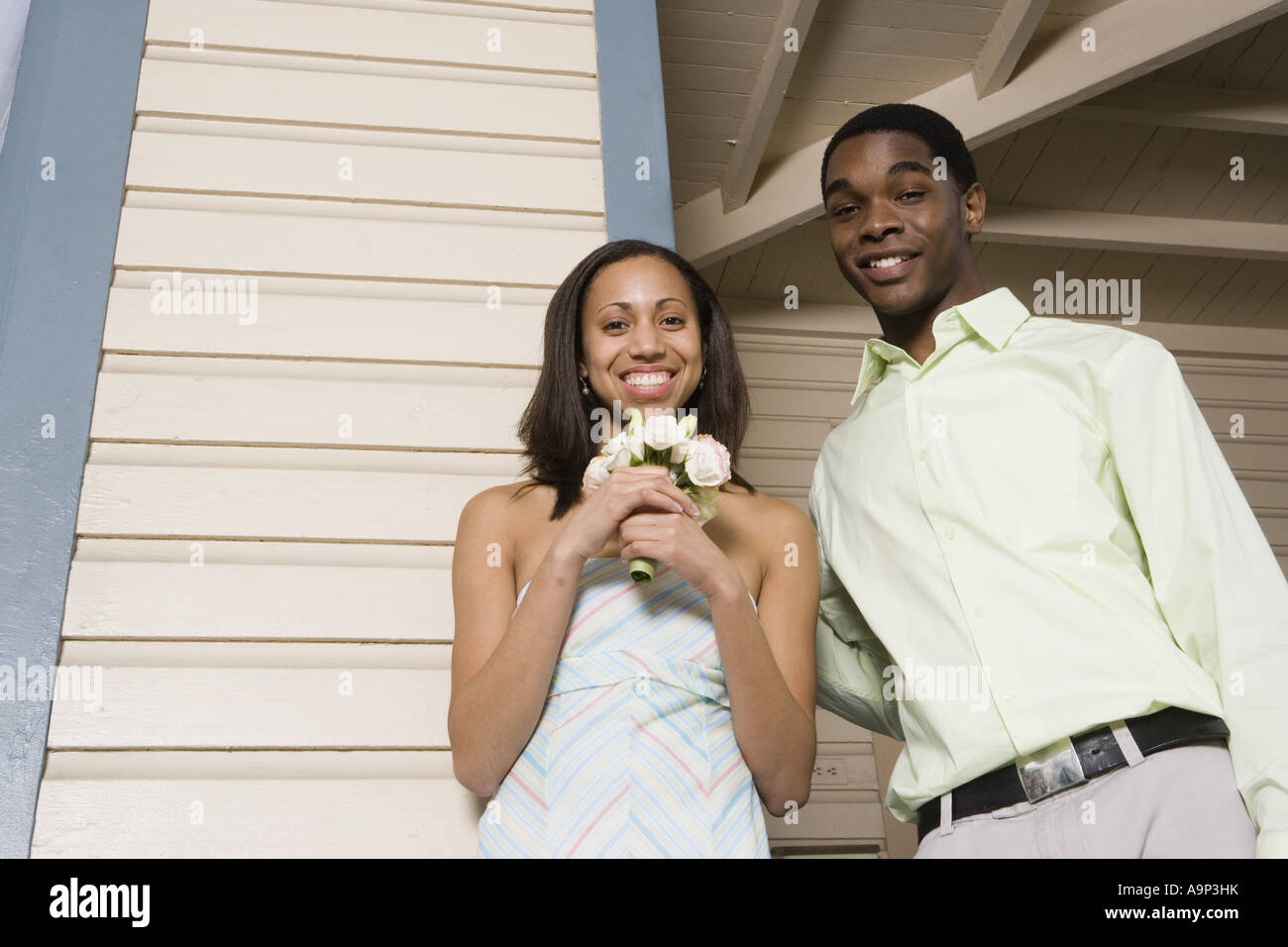 Teenager standing outside home hi-res stock photography and images - Alamy