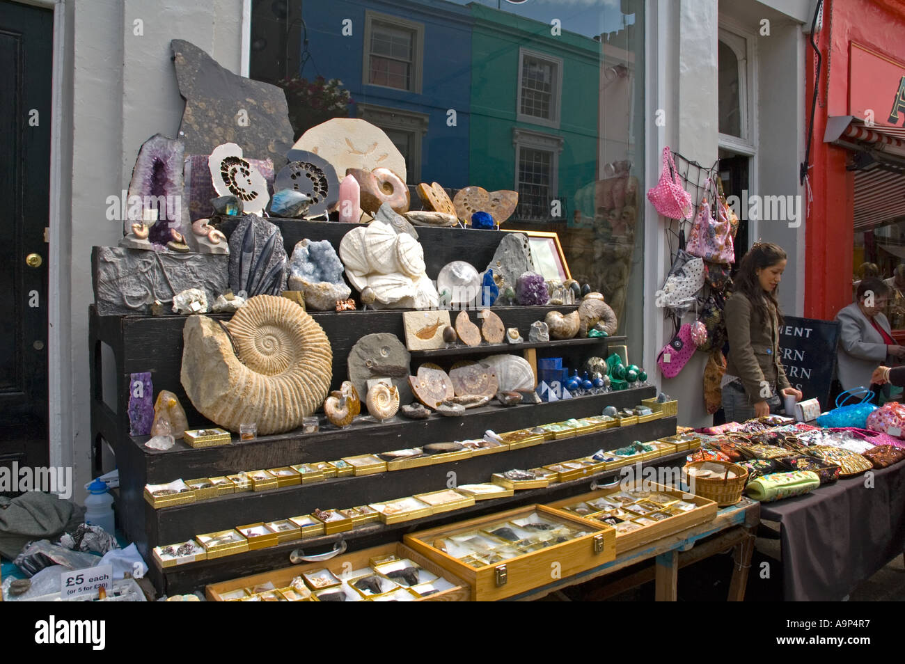 Portobello market london jewellery hires stock photography and images