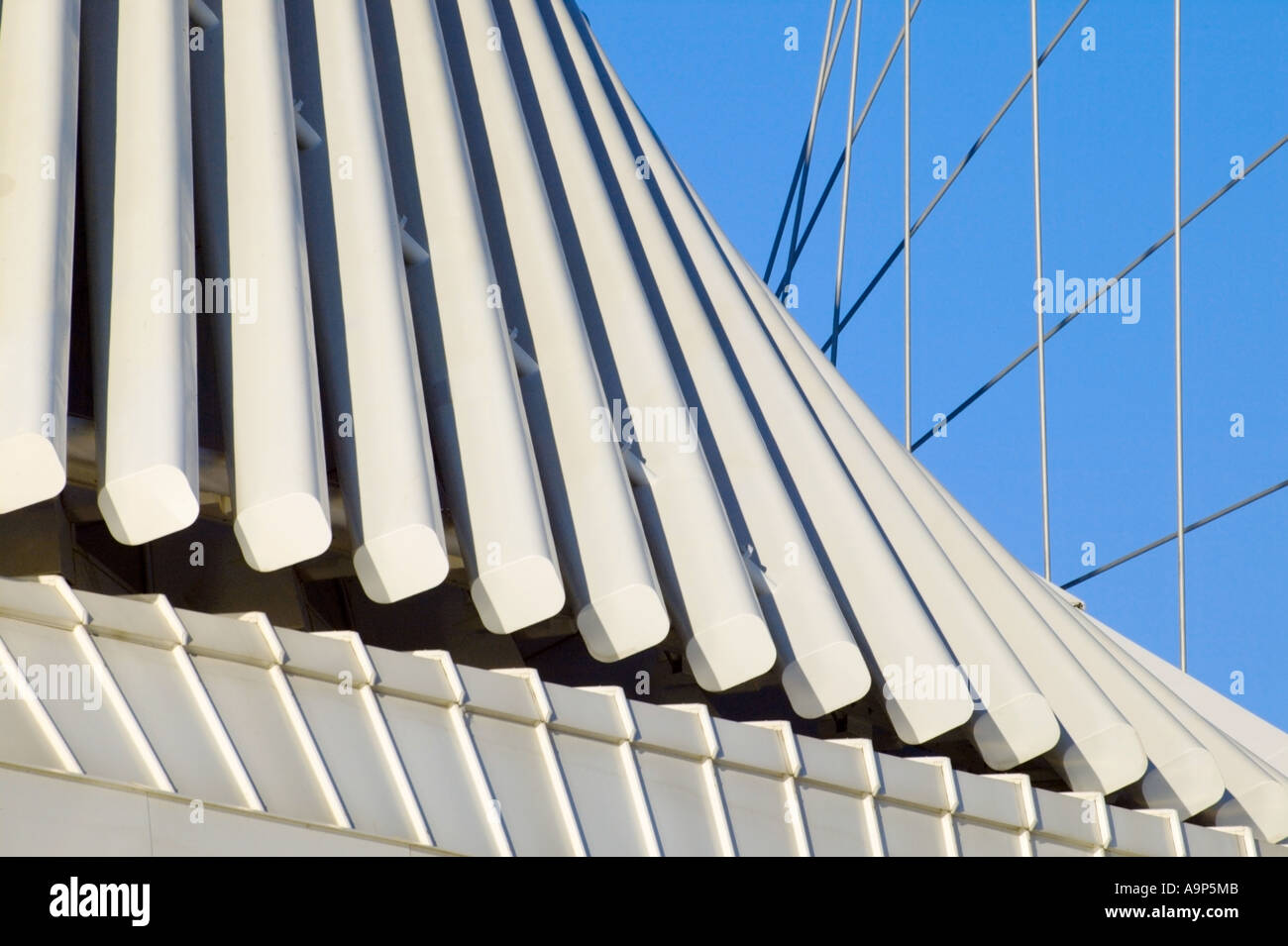 Details of the Calatrava wing of Milwaukee Art Museum Milwaukee Wisconsin USA Stock Photo