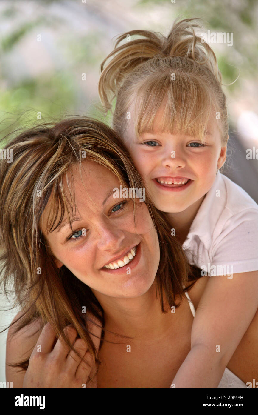 Mother and daughter on outdoor outing Stock Photo Alamy