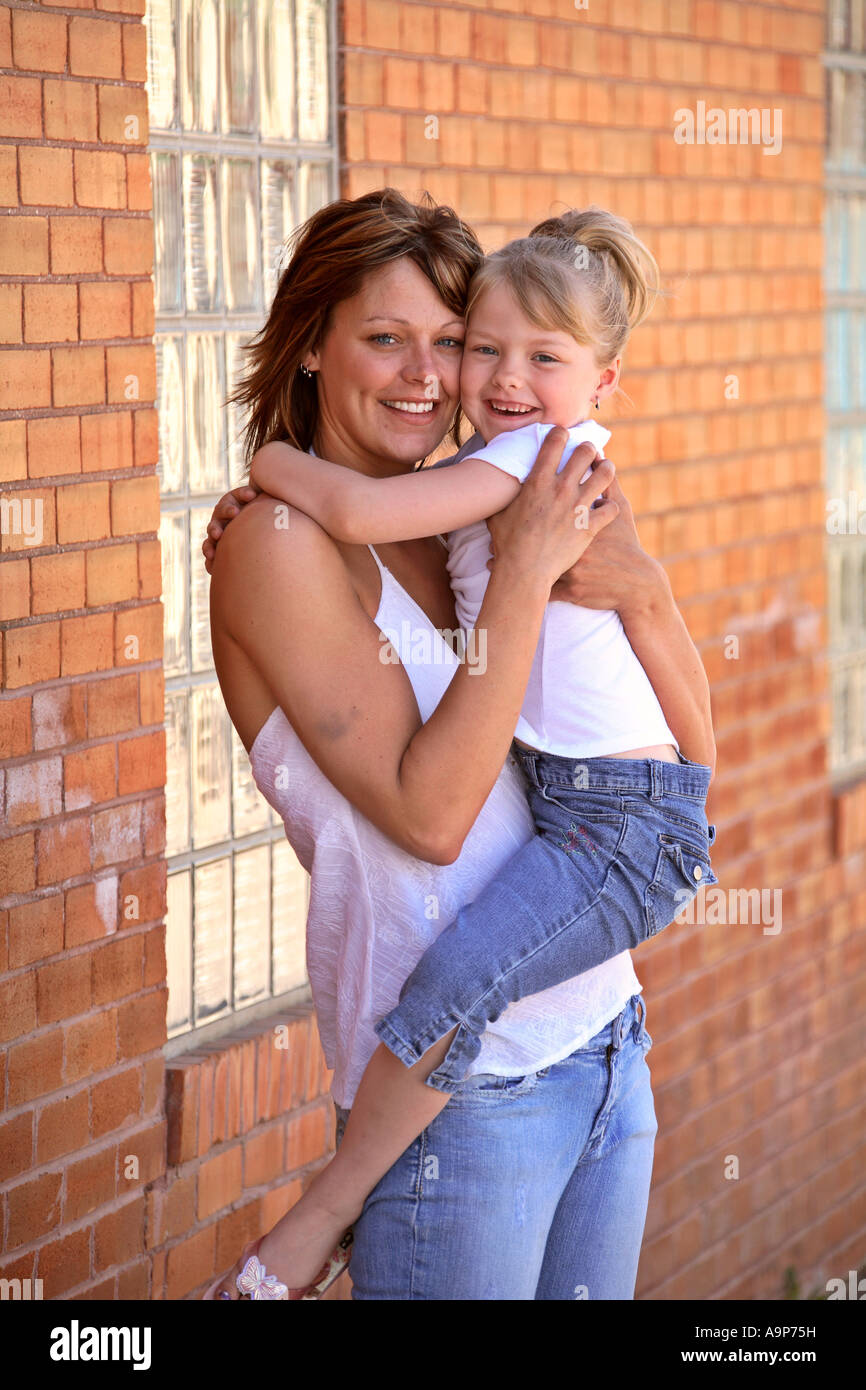 Mother and daughter on outdoor outing Stock Photo Alamy