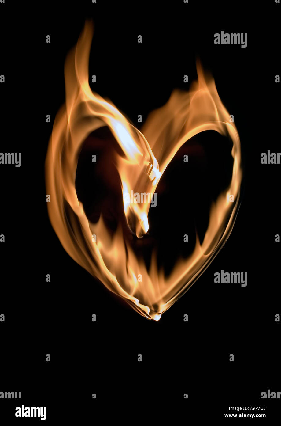 Heart shaped flame hi-res stock photography and images - Alamy