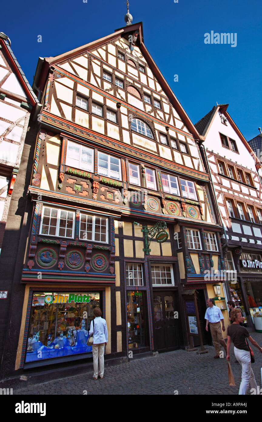 Bad Munstereifel, shopping street, Germany Europe Stock Photo