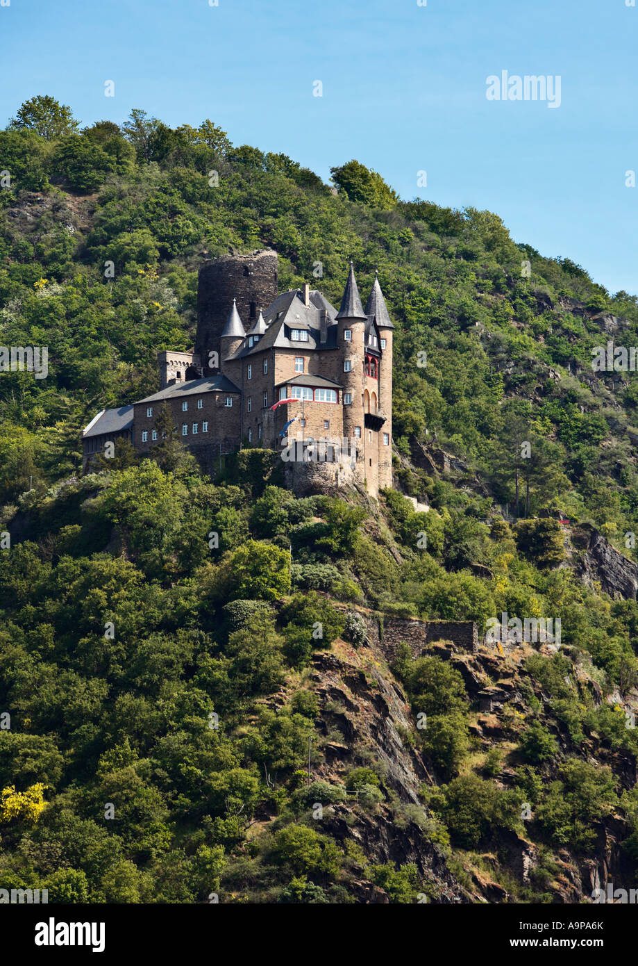 Castle Katz, Rhineland, Germany, Europe Stock Photo