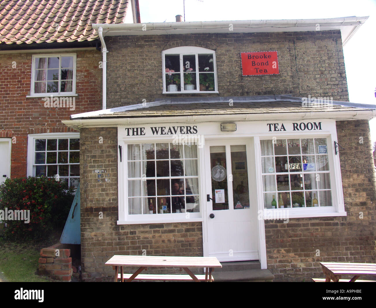 Weaver s tea room Peasenhall Suffolk England Stock Photo Alamy