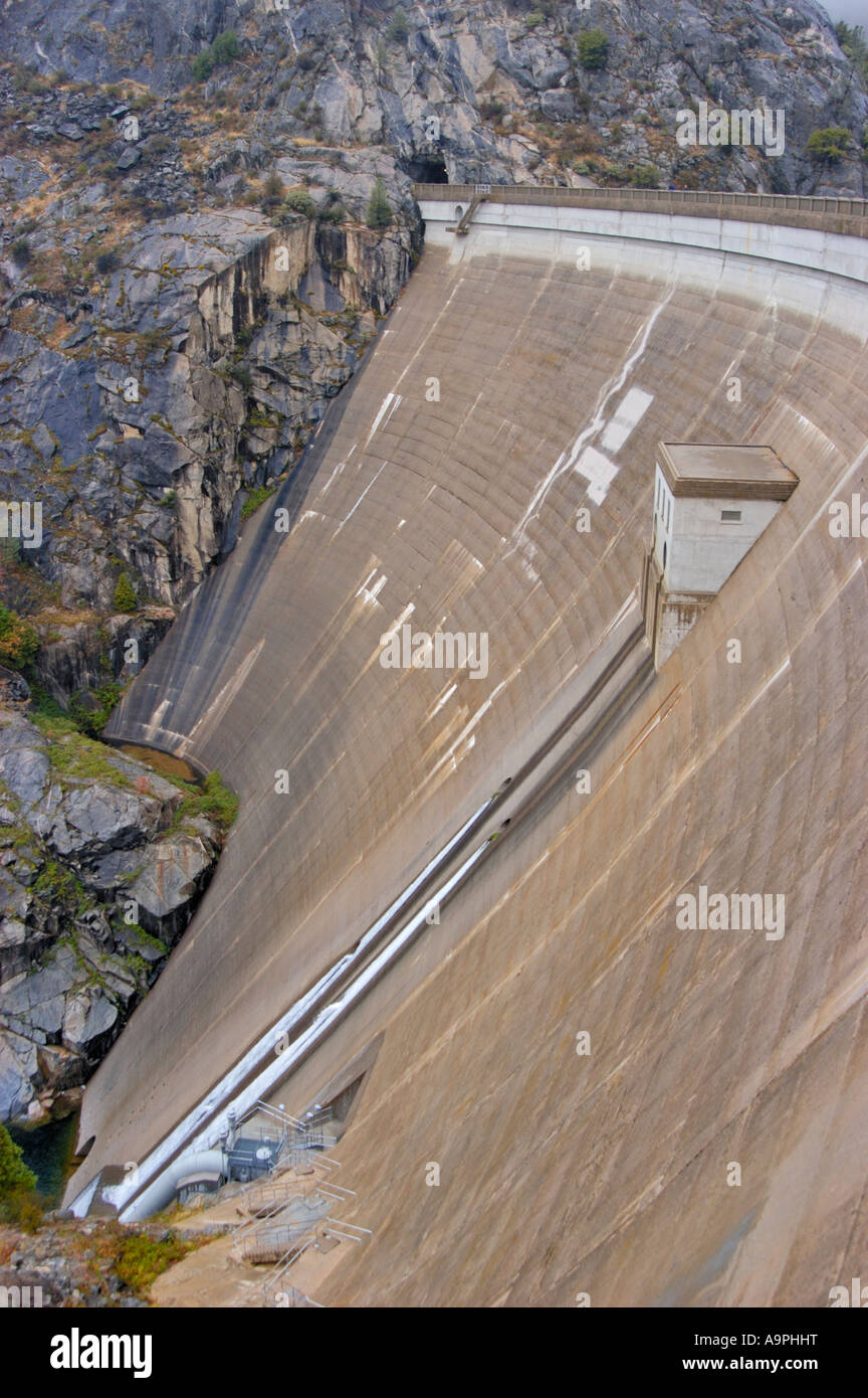 The O'Shaughnessy Dam at Hetch Hetchy Yosemite National Park California