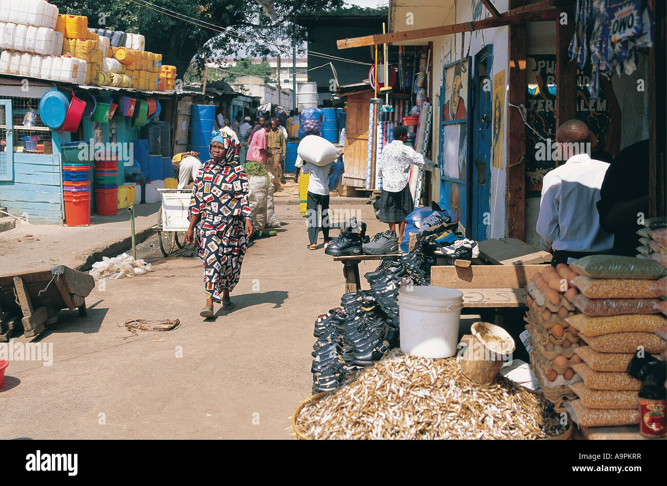 Market scene Arusha Tanzania East Africa Stock Photo