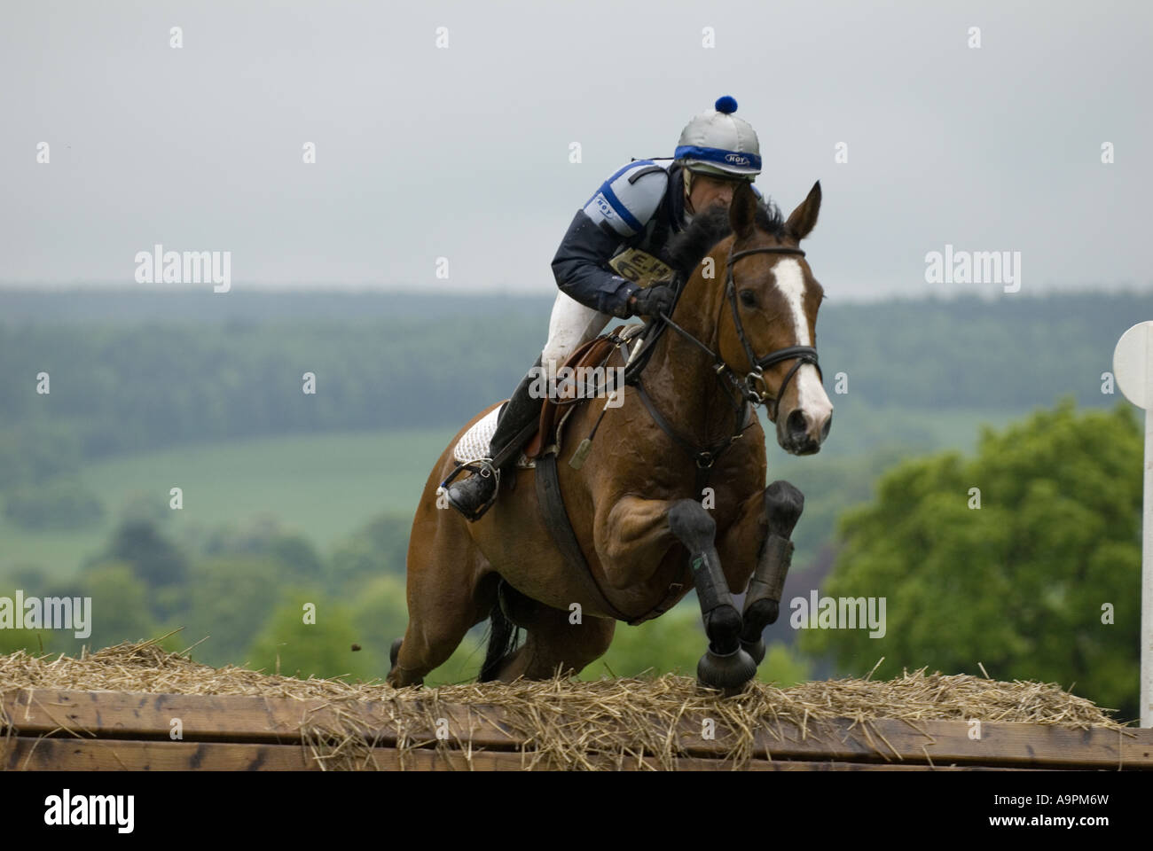 Three Day Event Rider Andrew Hoy Taking part in the Cross Country Phase ...