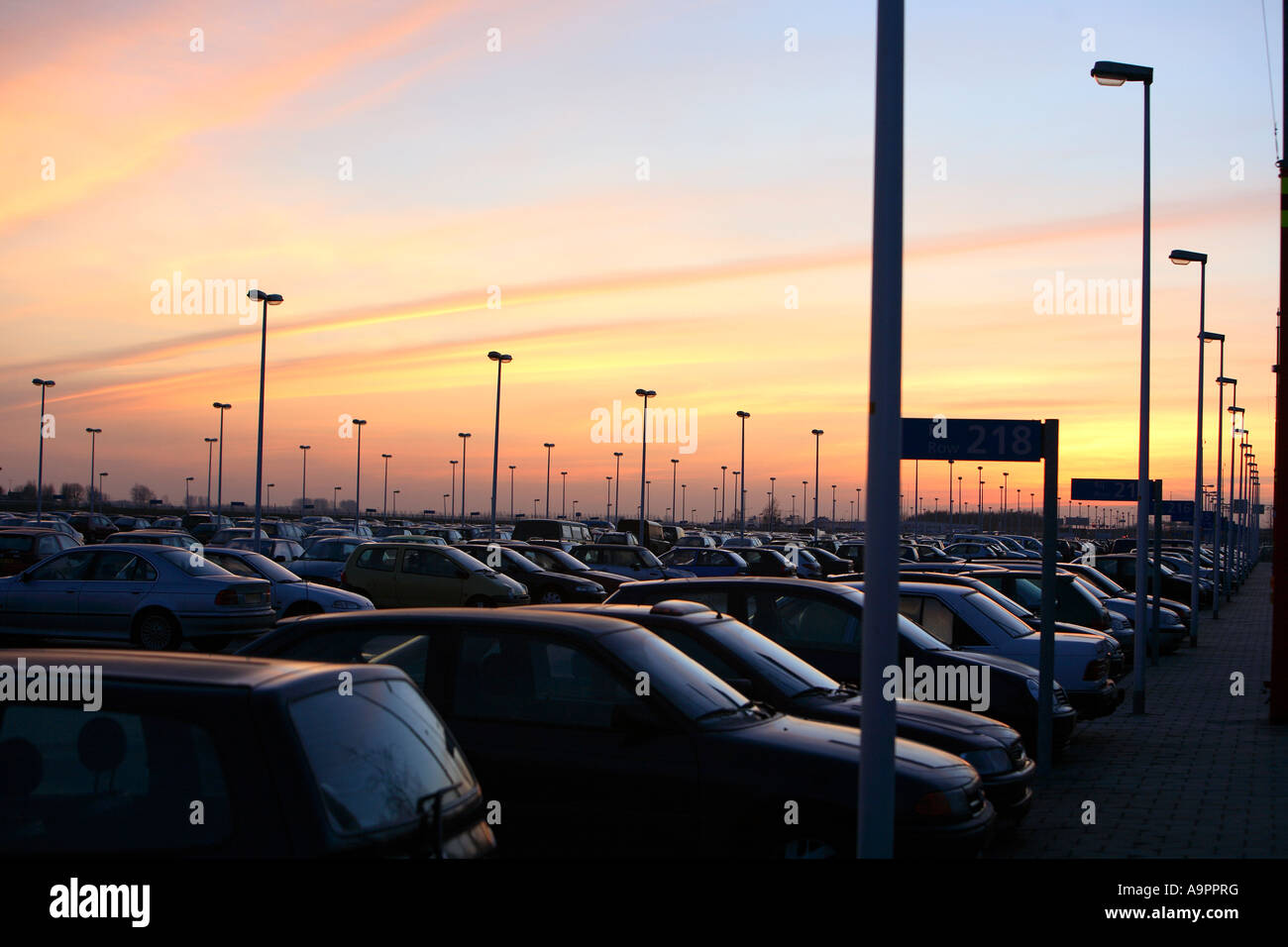 Car parking at Schiphol airport Amsterdam North Holland Netherlands Europe  Stock Photo - Alamy