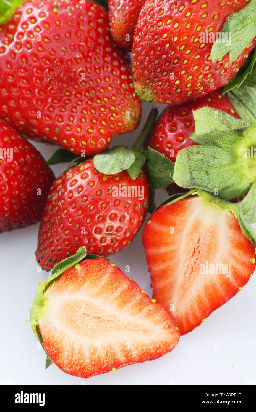 Full frame of strawberries Stock Photo - Alamy
