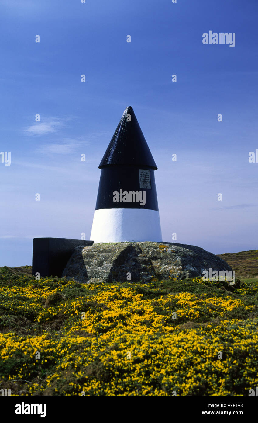 Coastal landmark at Gwennap Head in Cornwall county England UK Stock Photo