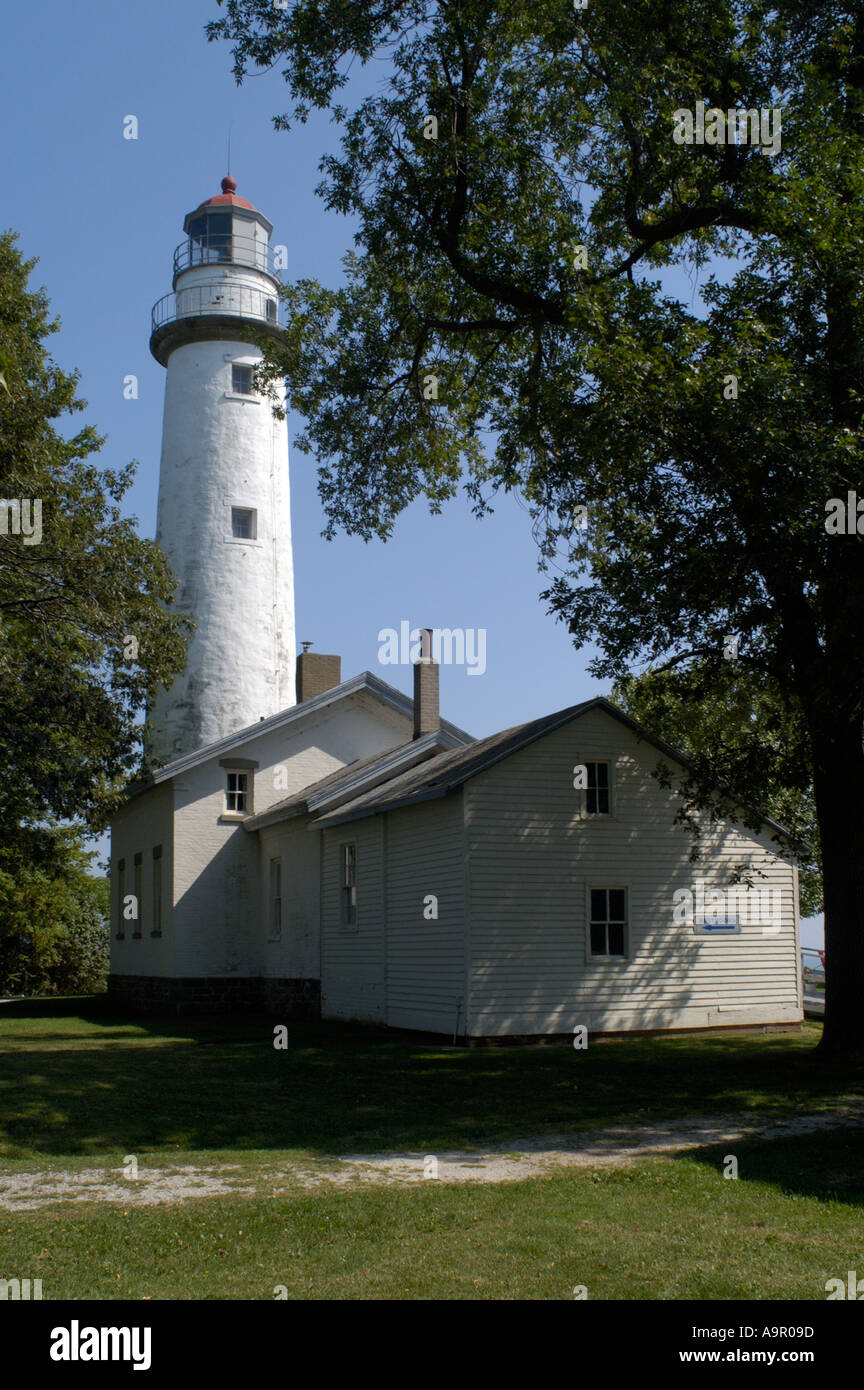 Pointe Aux Barques Lighthouse in Huron County Michigan Stock Photo Alamy