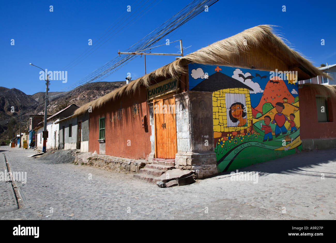 Village of Putre in the Lluta Valley, Chile Stock Photo