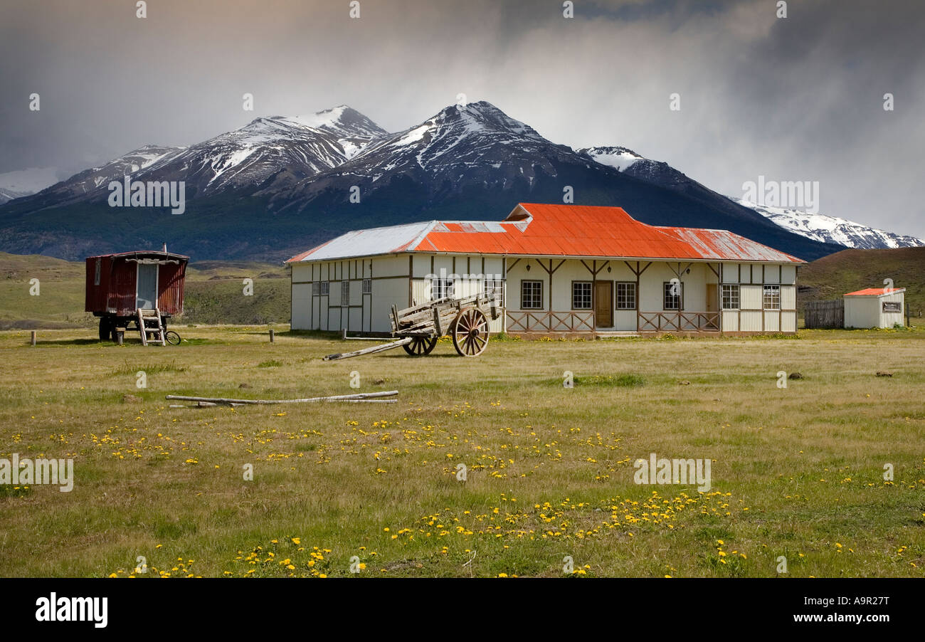 Ranch in Torres del Paine National Park, Patagonia, Chile Stock Photo ...