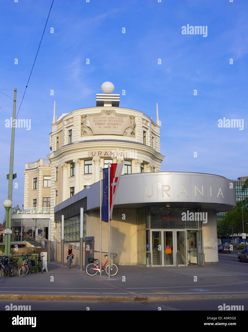 Urania Observatory Vienna Austria Stock Photo Alamy
