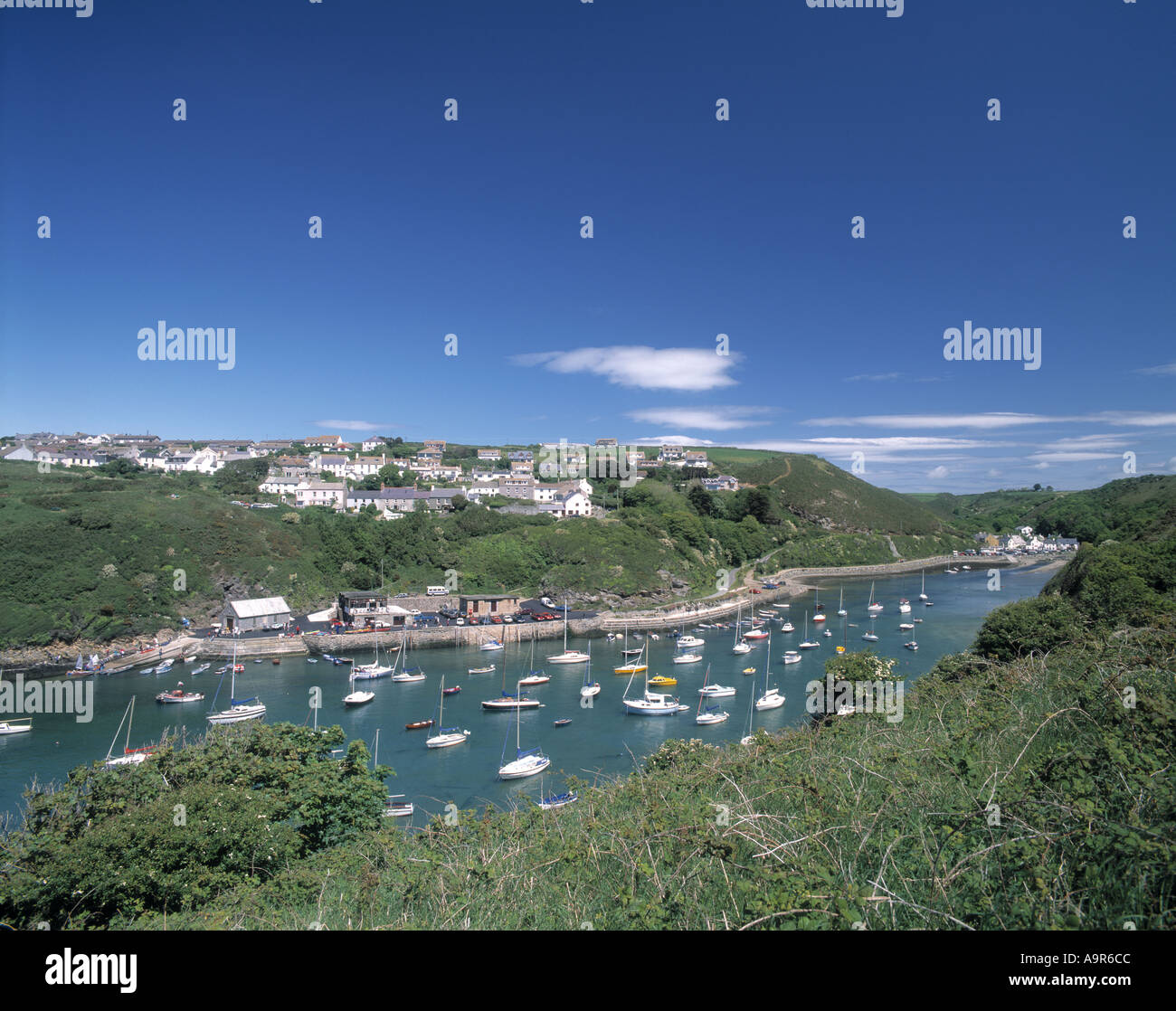 St davids wales pembrokeshire houses hires stock photography and